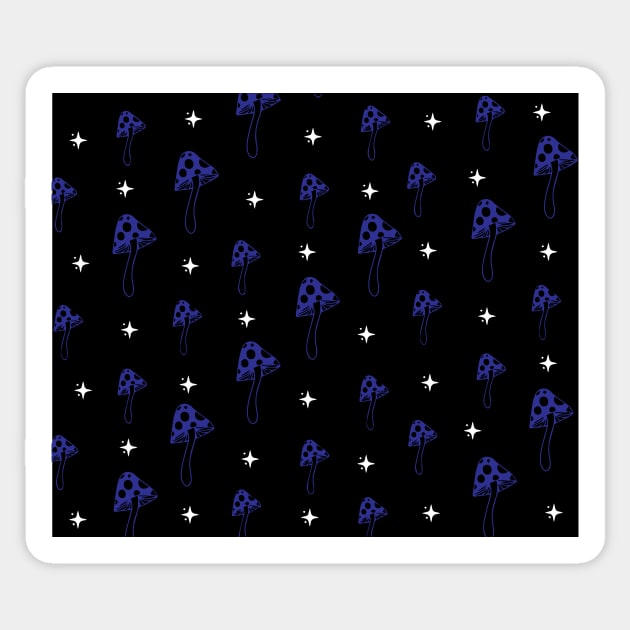 Under Mushroom Dark Tapestries Sticker by Pop-clothes